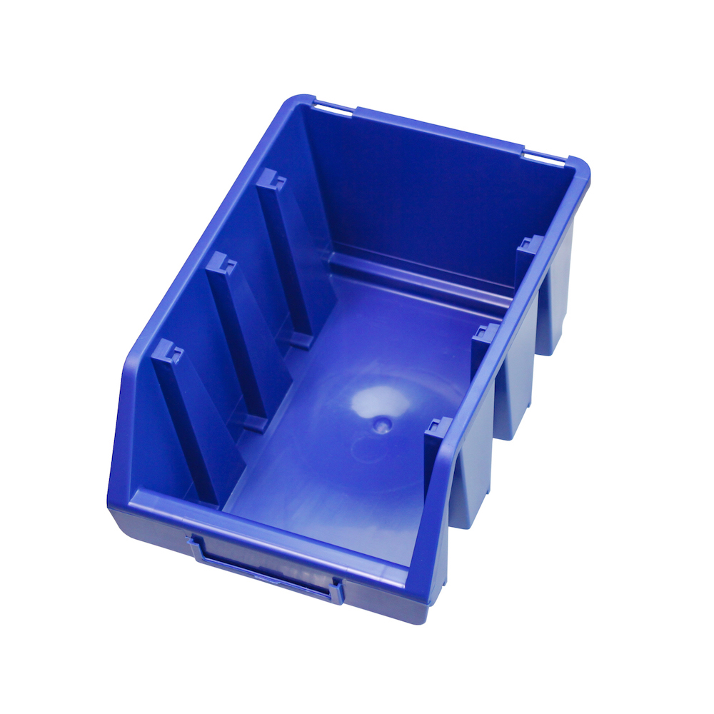 Sichtlagerbox 3 | HxBxT 12,6x17x24cm | Polypropylen | Blau