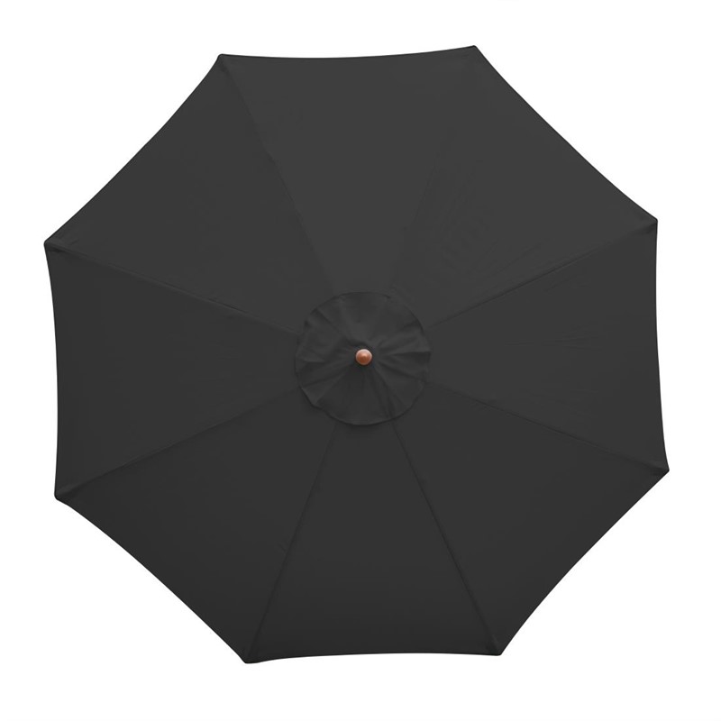 Bolero runder Sonnenschirm schwarz 3m