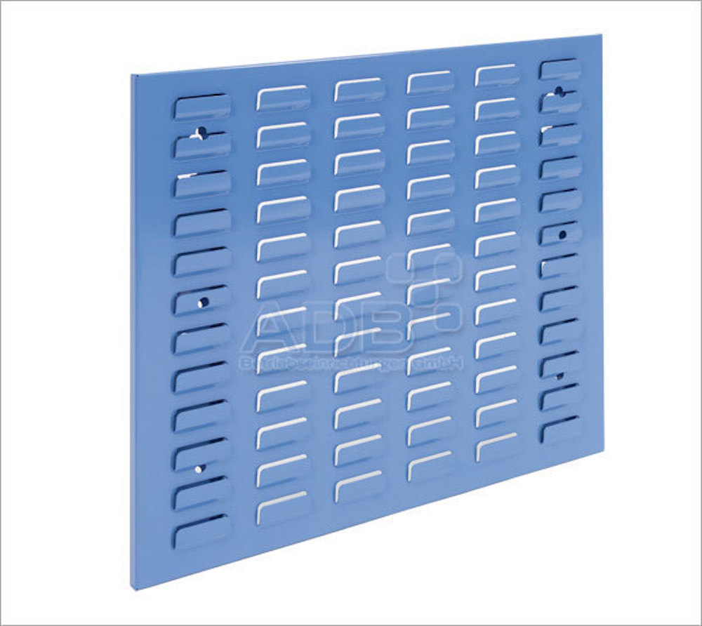 Vertikale Schlitzplatte | BxH 49,3x45,6cm | Lichtblau