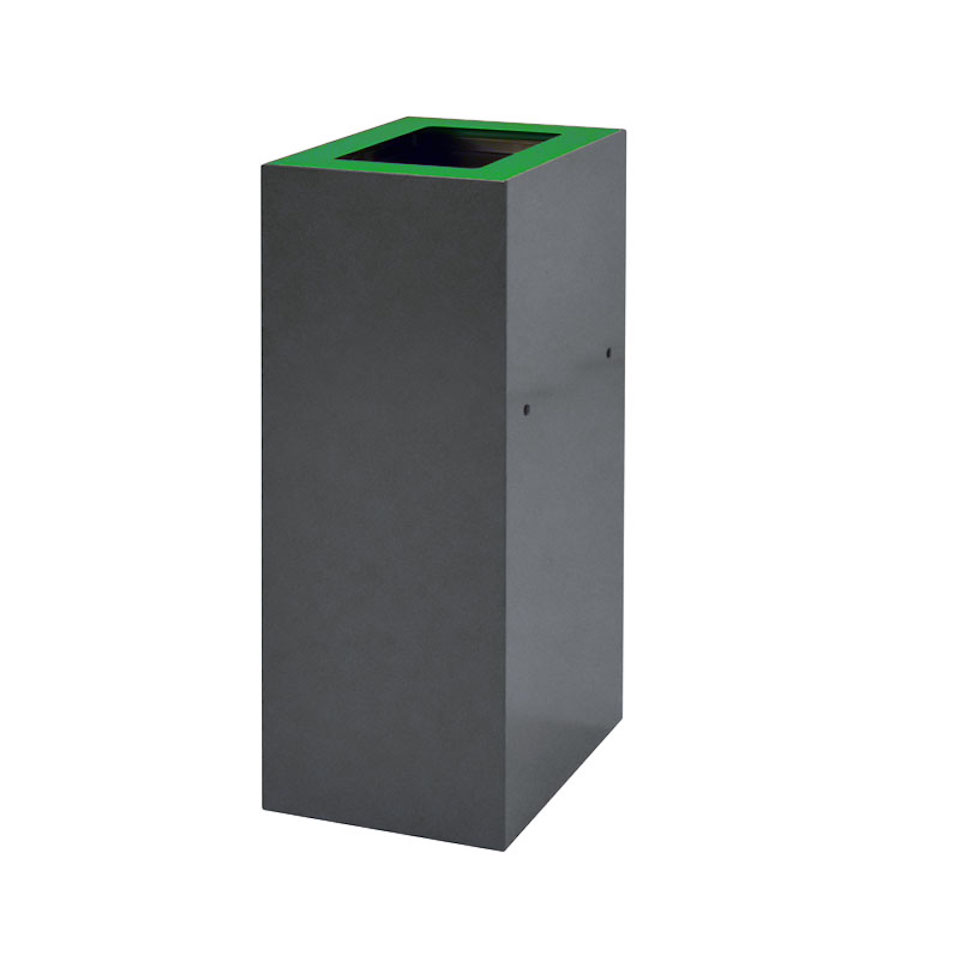 Deckel für modulare Abfalltrennanlage mit 60 Liter | HxBxT 2x25,5x33cm | Grün