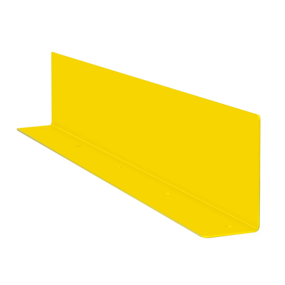 Unterfahrschutz-Winkel für Rammschutz-Geländer S-Line | HxBxT 20x108x10cm | Materialstärke 4cm | Kunststoffbeschichteter Stahl | Gelb
