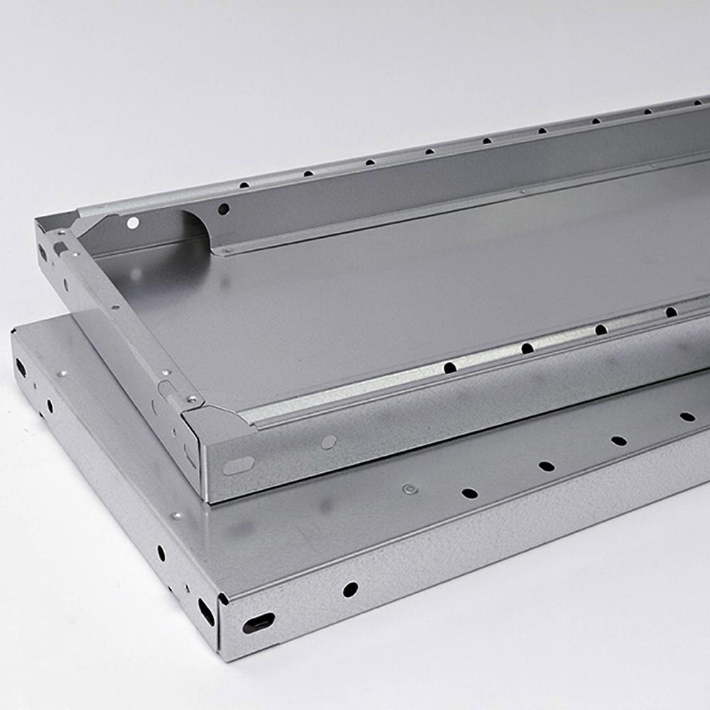 Zusatzebene Stahl-Fachboden für Regale der Serien FALKE, TAURUS & GRIP | BxT 100x50cm | Traglast 250kg | inkl. Fachbodenträger | Verzinkt