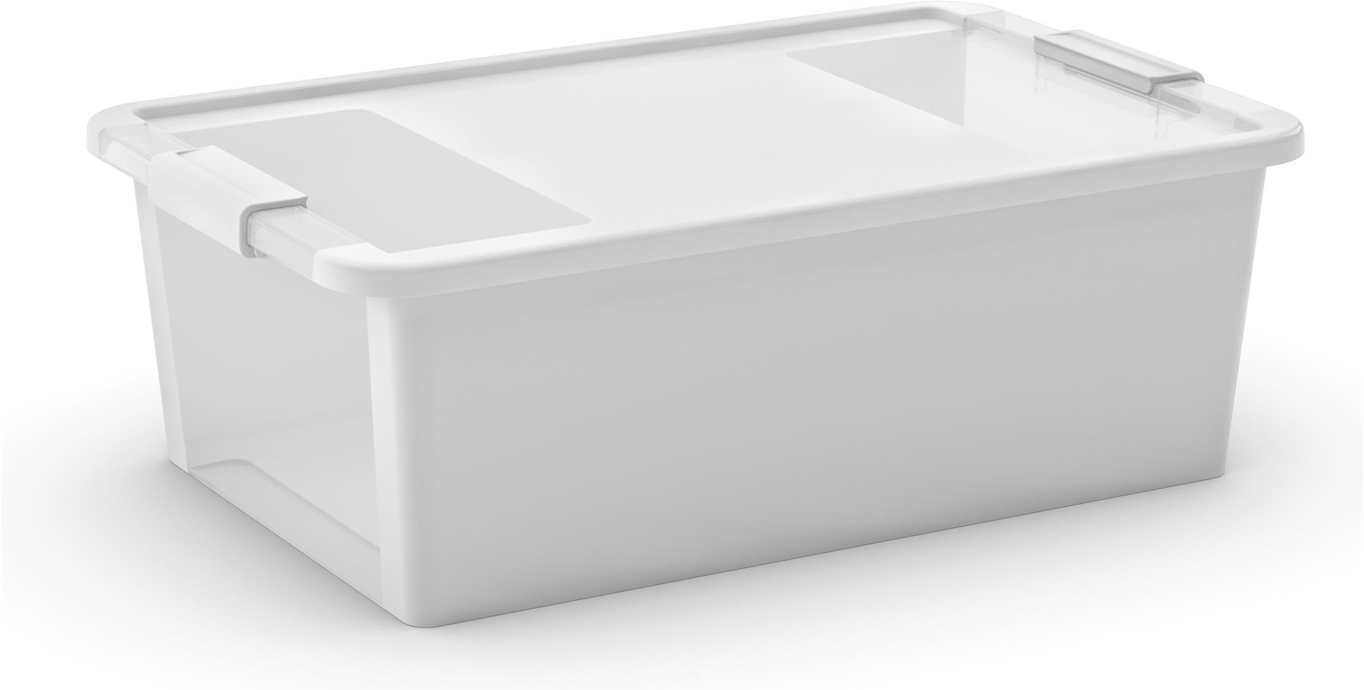 SuperSparSet 2x Mehrzweck Aufbewahrungsbehälter STORAGE mit Deckel | HxBxT 19x55x35cm | 26 Liter | Weiß | Behälter, Box, Aufbewahrungsbehälter, Aufbewahrungsbox