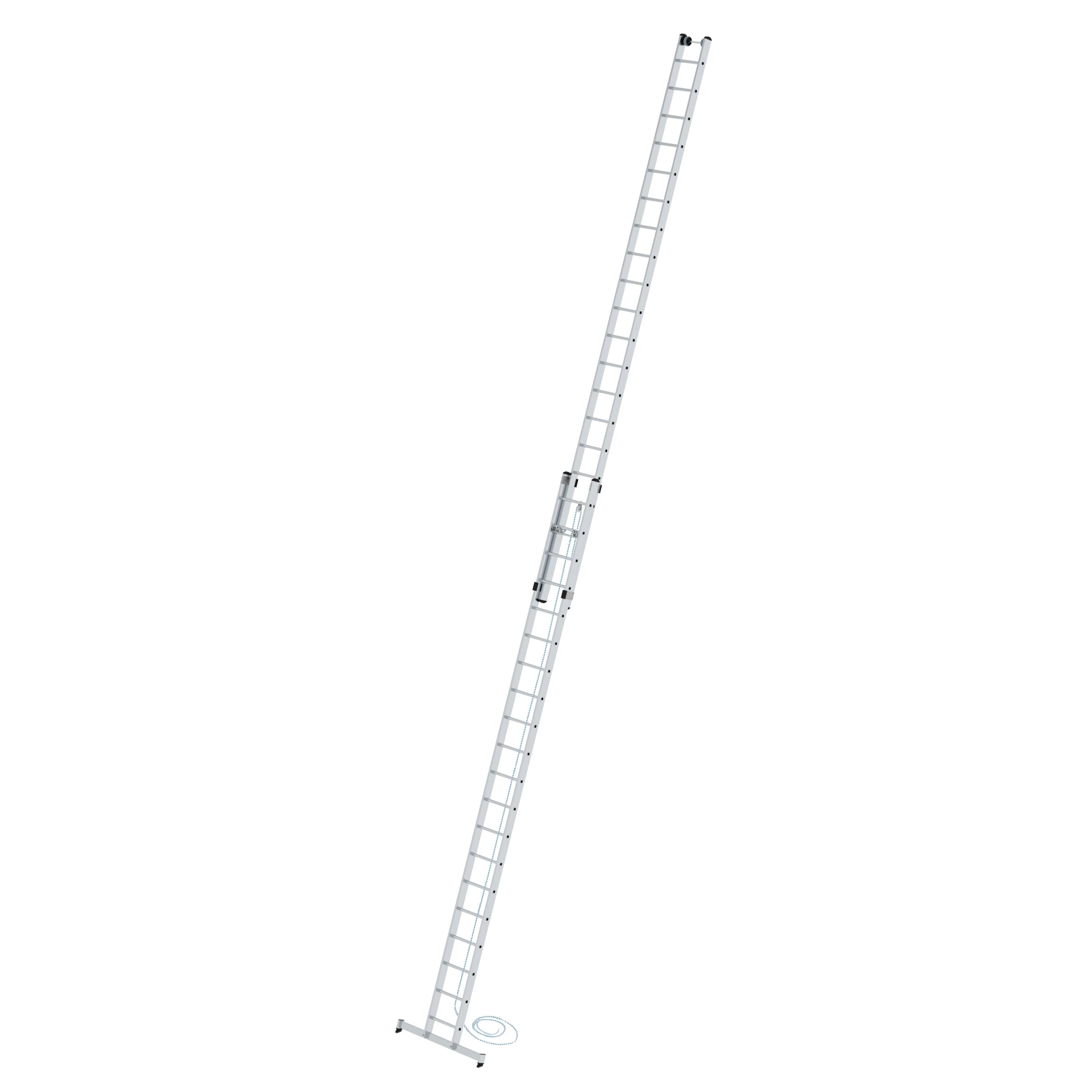 Sprossen-Seilzugleiter 2-teilig mit nivello®-Traverse 2x20 Sprossen
