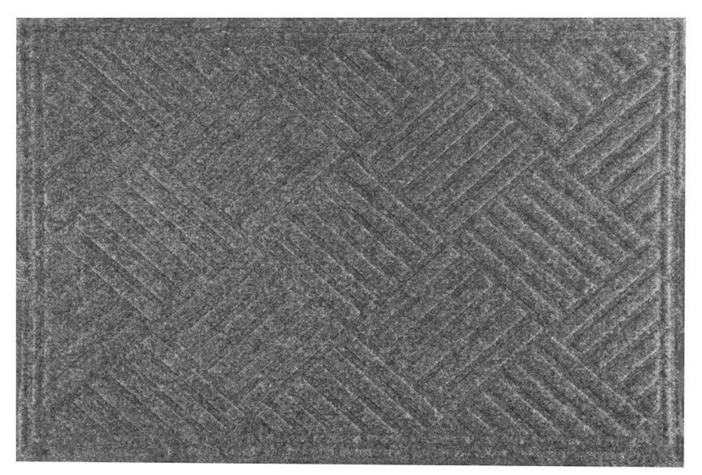 PROREGAL Fußmatte, Schmutzfangmatte CBM5011 60x40cm, Rhomben, Grau