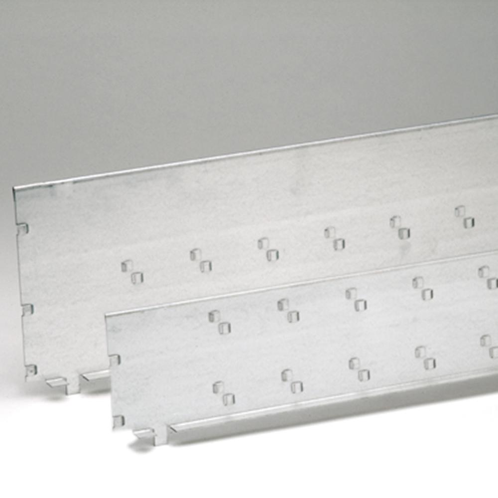 Schüttgutleisten für Kleinteileregal FALKE Stecksystem mit Spanplatten | Breite 100cm | Verzinkt