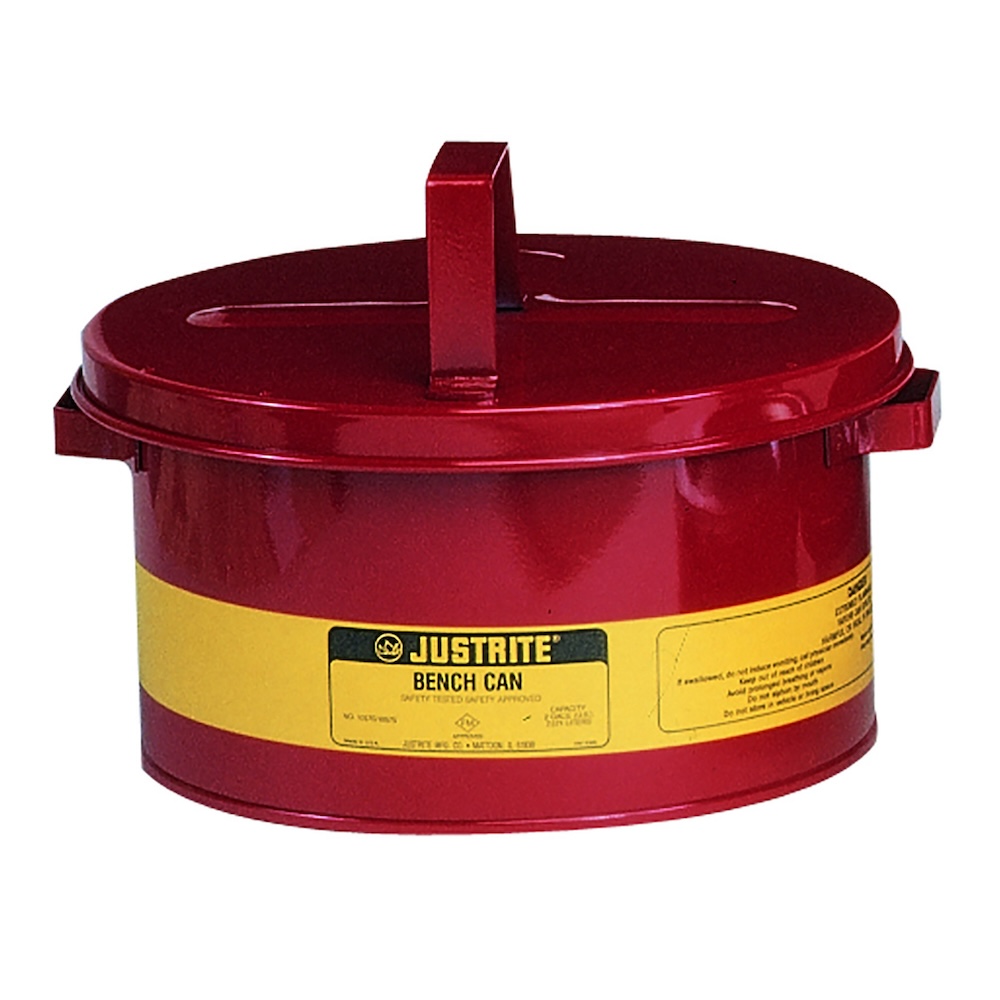 Justrite Sicherheits-Kleinteilereiniger | HxBxT 29,2x29x15cm | 8 Liter | Rot
