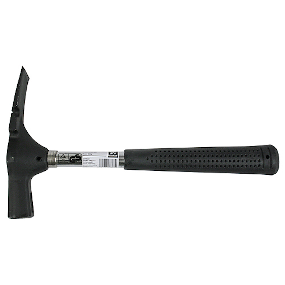 PROREGAL Maurerhammer 0,6 kg Metallstiel mit Gummigriff