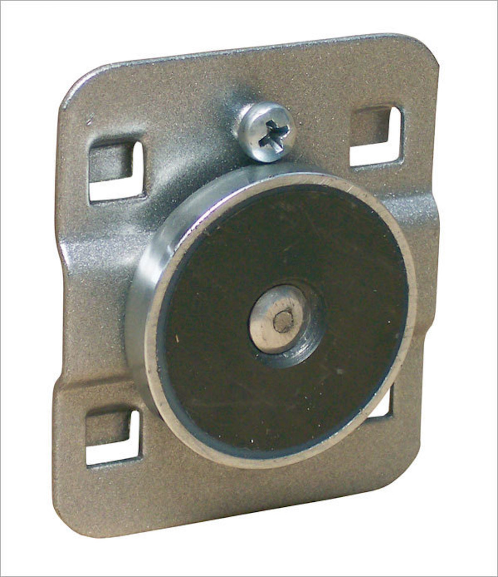 Magnethalter für Lochplatte | Ø4cm | Weissaluminium