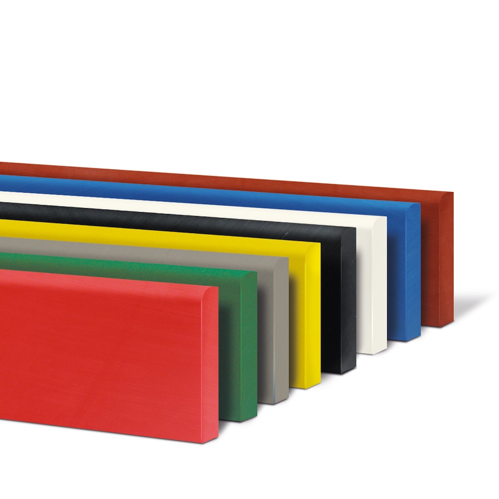 Wand-Schrammschutz aus hochwertigem Polyethylen | Zum Aufdübeln mit 6mm Senkkopfschrauben | HxBxT 15x206x1cm | Form- & Kältebeständig | Granit