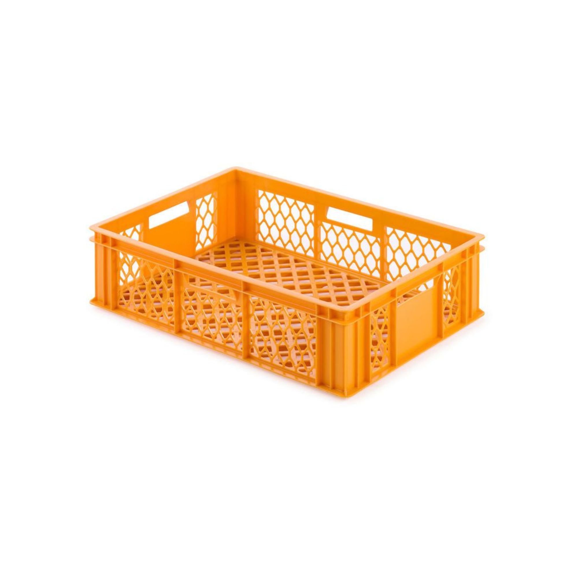 Eurobehälter Bäcker- & Konditorenkasten | HxBxT 17,1x40x60 | 33 Liter | Gelb-Orange | Brötchenkiste, stapelbare Bäckerkiste