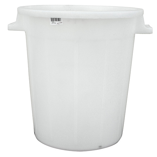 Kunststoffbehälter weiß 120 Liter, Mehrzweckfass, Kunststoffbehälter, Tonne, Universaltonne