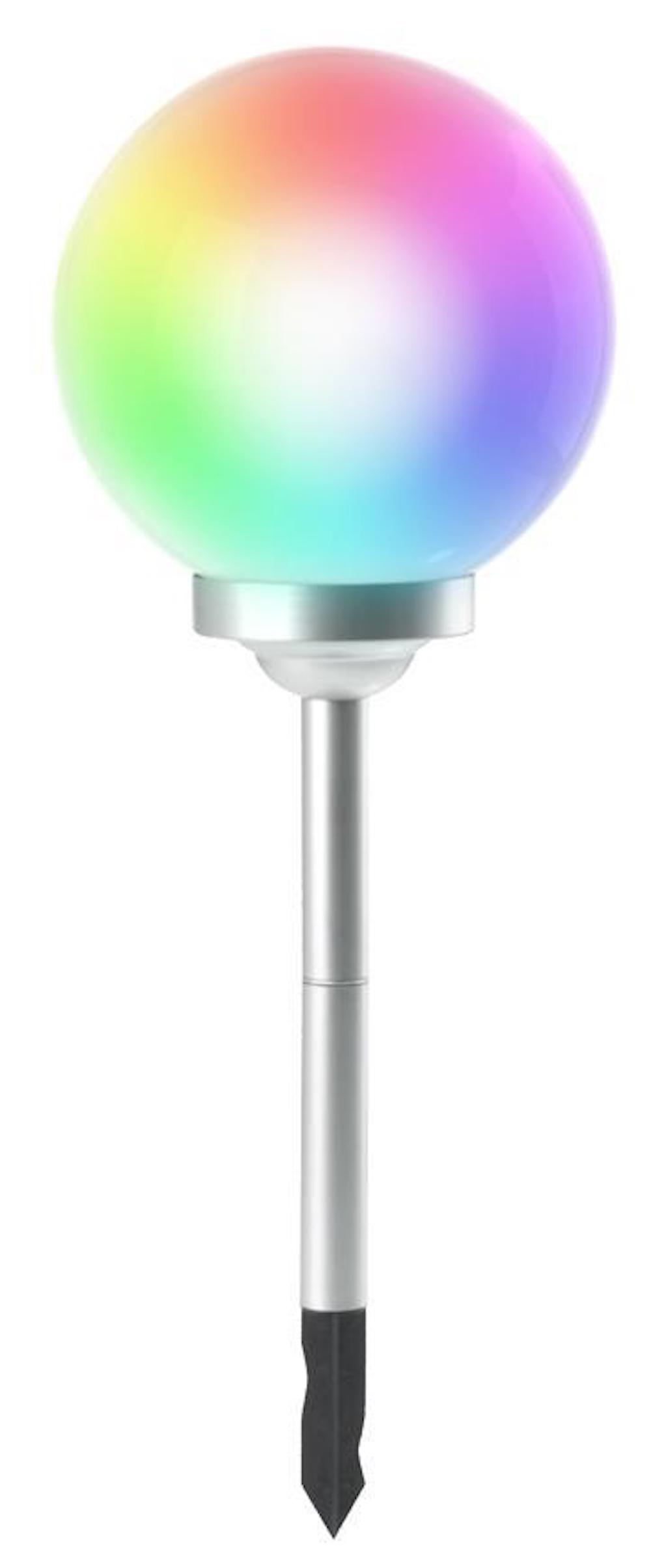 SuperSparSet 10x RAINBOW Solarlampe mit automatischer Einschaltfunktion | HxØ 73,5x30cm | 4-farbige LEDs | Automatisches Schalten | Gartenlampe, Rattanlampe, LED Lampe, Solarlampe