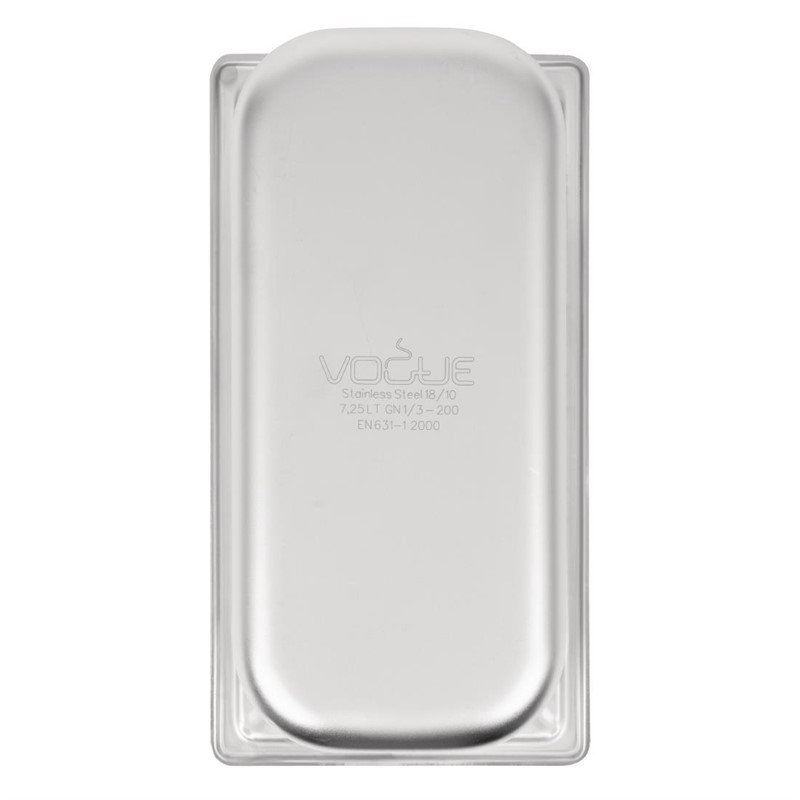Vogue Strapazierfähiger GN-Behälter 1/3 Edelstahl 200mm