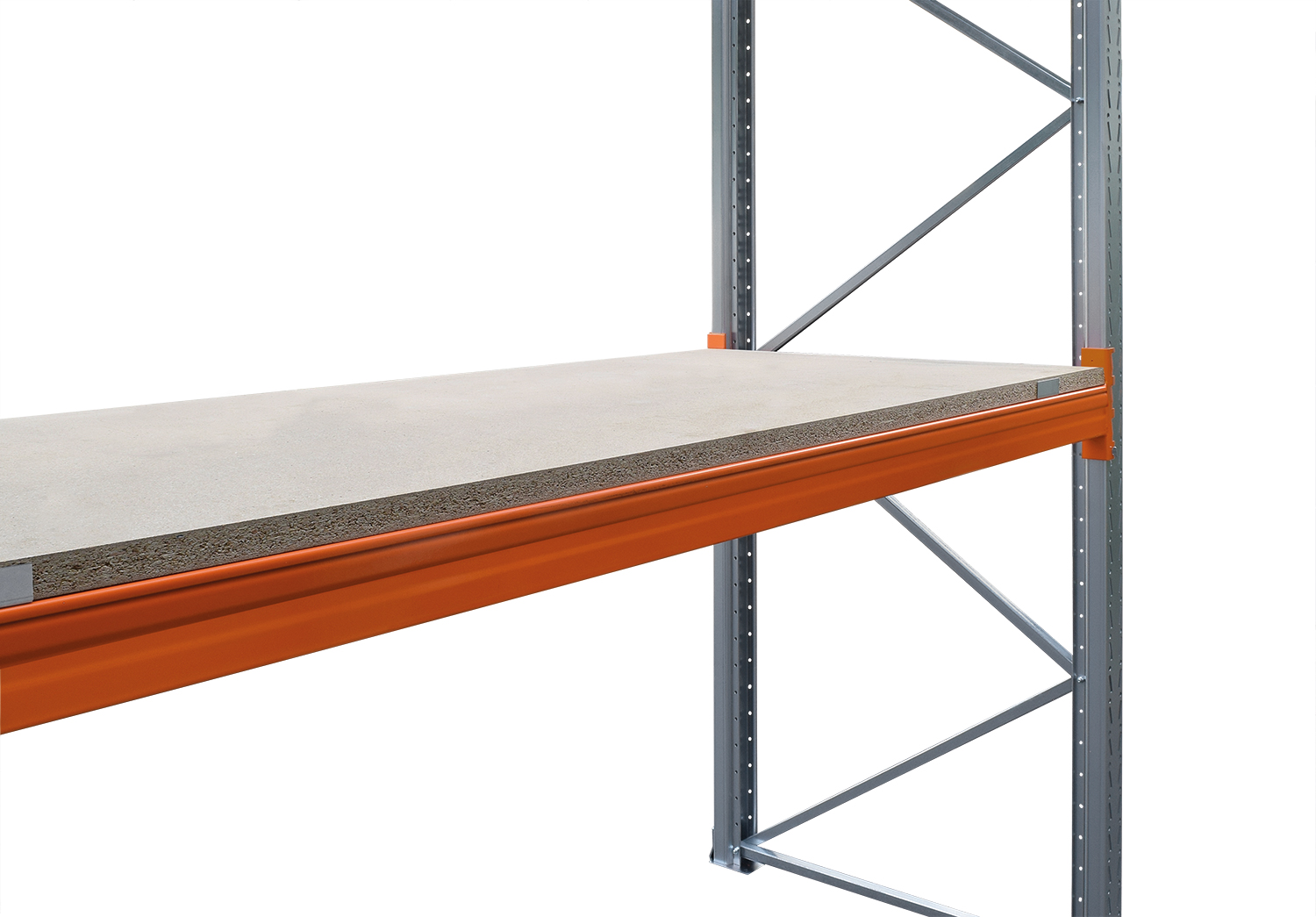 Spanplatte-Ebene für SLP Palettenregal Schraub-Stecksystem T-Profil | Holz Typ P4 | 3,8cm stark | BxT 182,5x110cm | Verzinkt