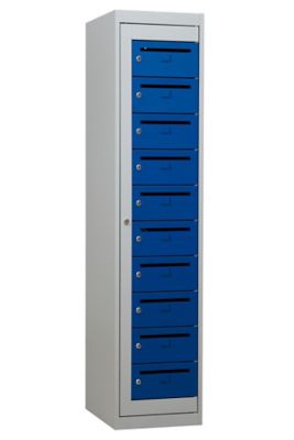 Postverteilerschrank Crane | HxBxT 180x40x50 cm | Grau-Blau