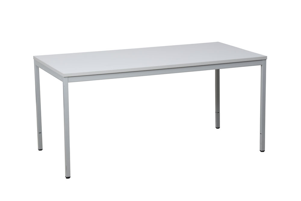 Schreibtisch Bear | HxBxT 75x180x80 cm | Grau | Rechteckig | Quadratfüße | Lackiert