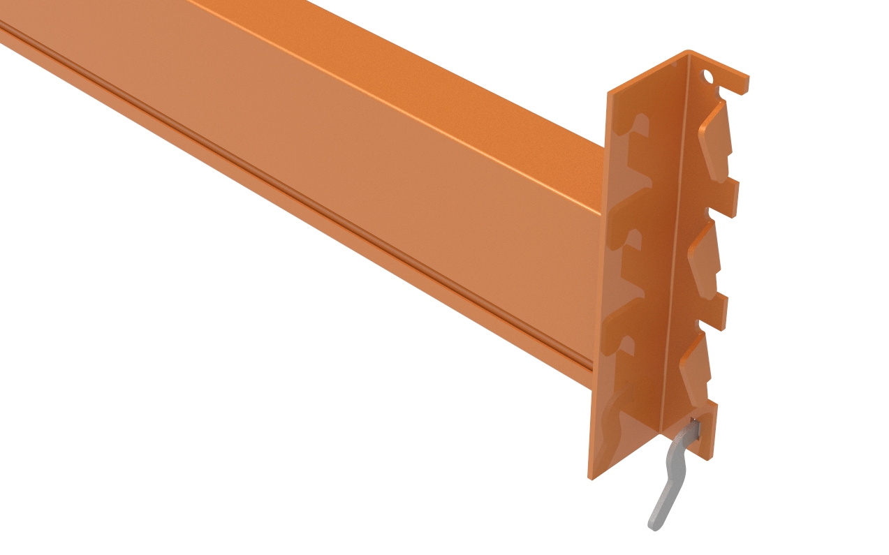 Auflageträger für SLP Palettenregal Schraub-Stecksystem | HxBxT 11x270x5cm | Orange