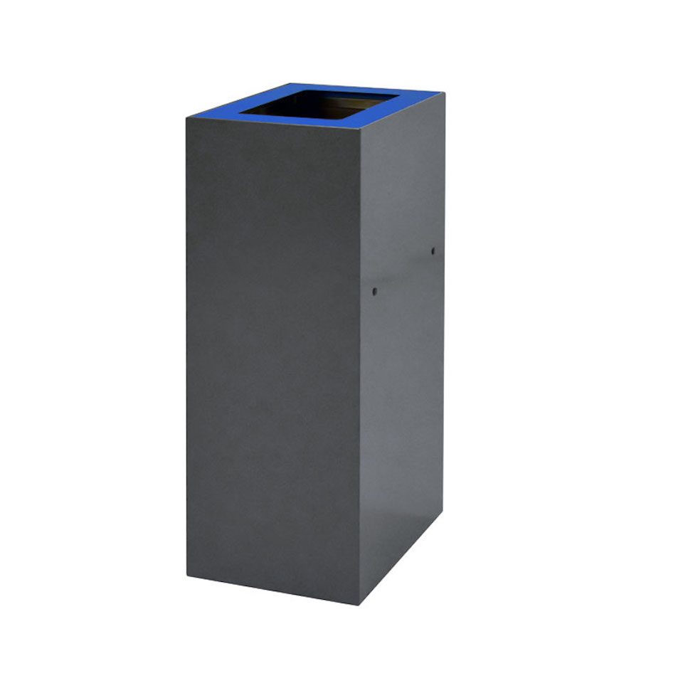 Deckel für modulare Abfalltrennanlage mit 60 Liter | HxBxT 2x25,5x33cm | Blau