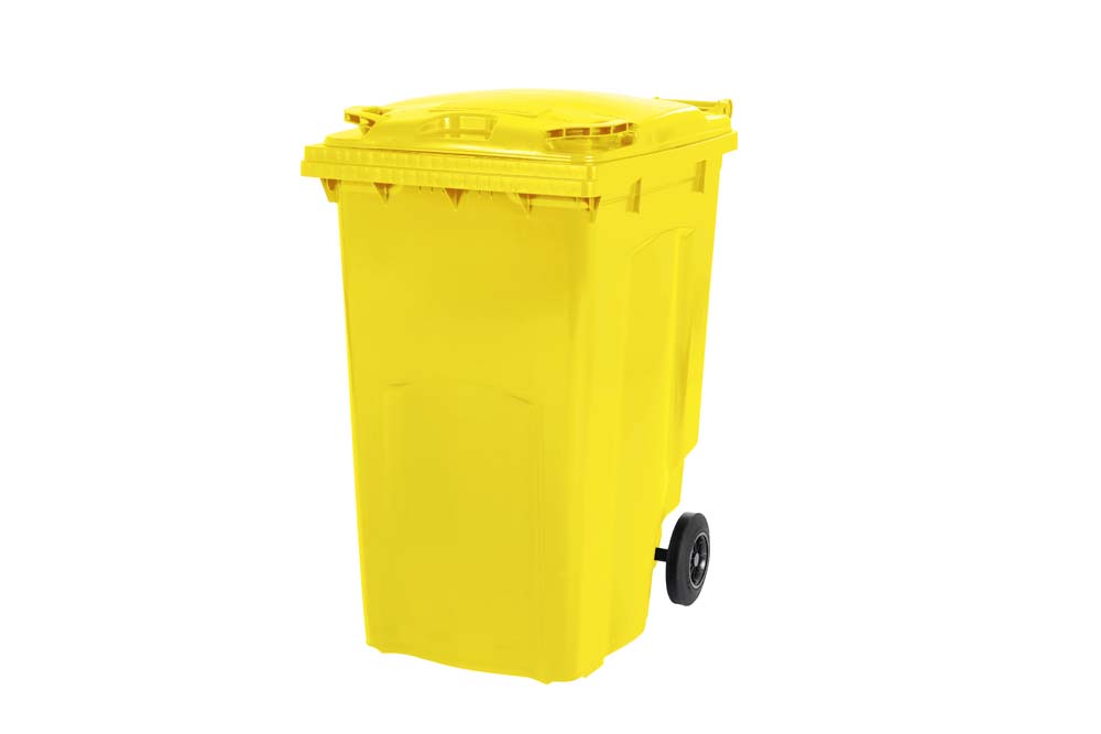 Zweirad Müllgroßbehälter 340 Liter  gelb