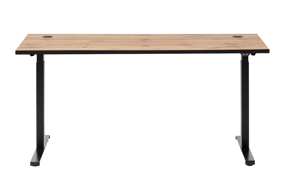 Möbelpartner Schreibtisch Panda | HxBxT 70x160x75cm | mit elektrischer Höhenverstellung | Eiche