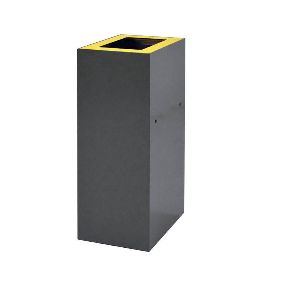 Deckel für modulare Abfalltrennanlage mit 60 Liter | HxBxT 2x25,5x33cm | Gelb