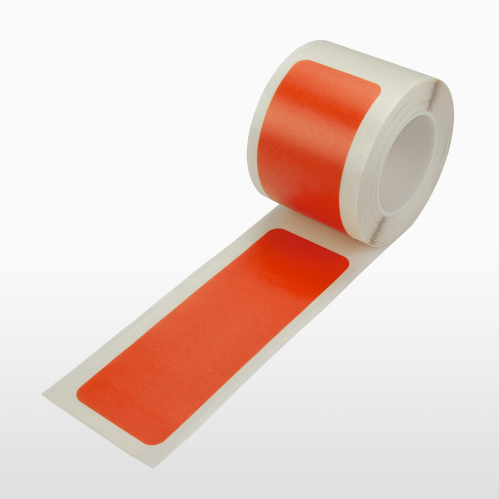 Universelle segmentierte Bodenmarkierung | Streifen als Rollenware | BxL 7,5cm x 25m | PVC 0,6mm | Rot