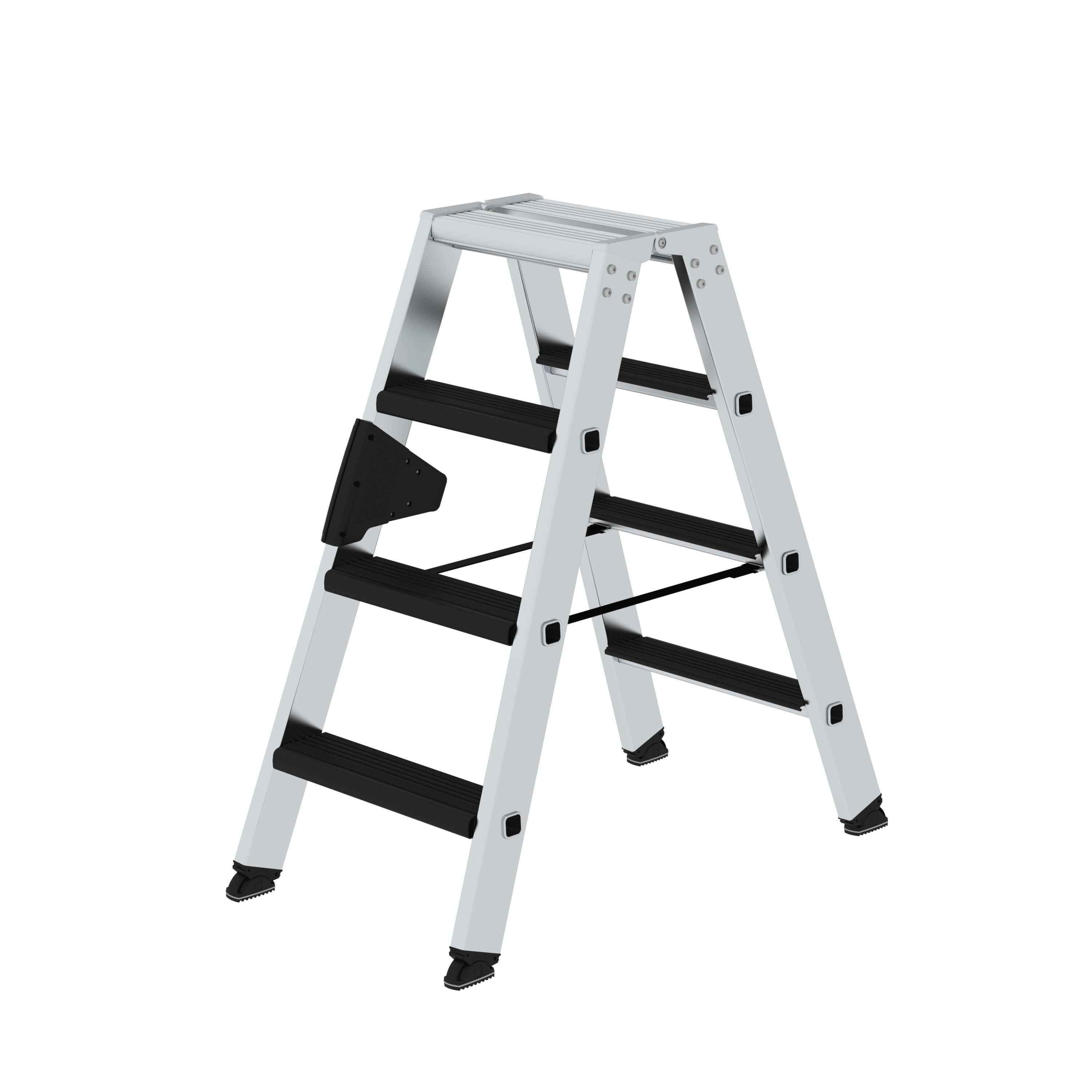 Stufen-Stehleiter beidseitig begehbar mit clip-step relax 2x4 Stufen