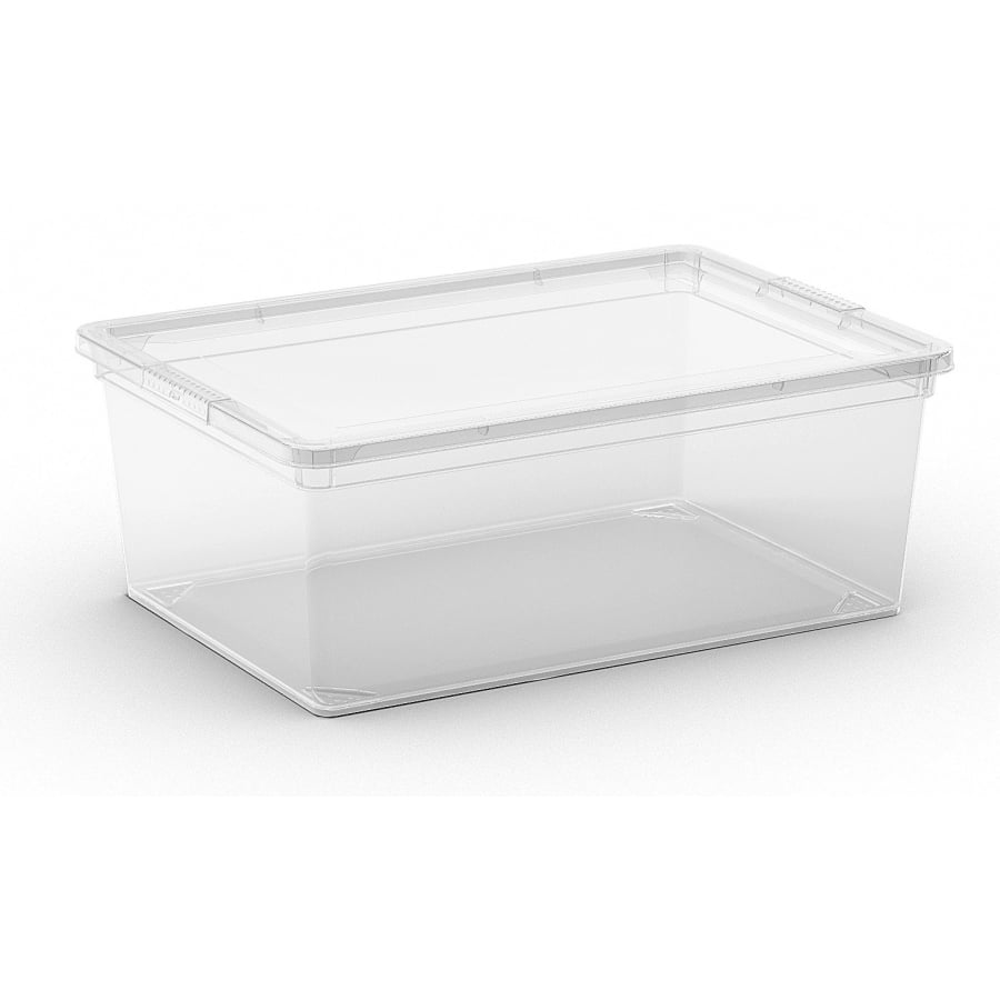 SuperSparSet 2x Mehrzweck Aufbewahrungsbehälter HIPPO mit Deckel | HxBxT 15x37x26cm | 11 Liter | Transparent | Behälter, Box, Aufbewahrungsbehälter, Aufbewahrungsbox