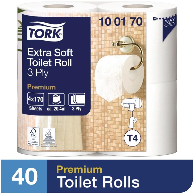 Tork extra weiches Toilettenpapier 3-lagig (40 Stück)