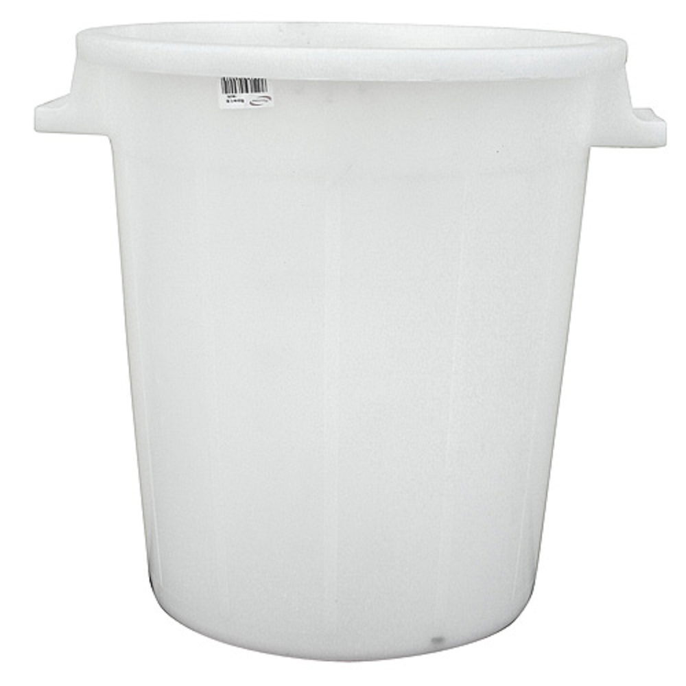 Kunststoffbehälter weiß 50 Liter, Mehrzweckfass, Kunststoffbehälter, Tonne, Universaltonne