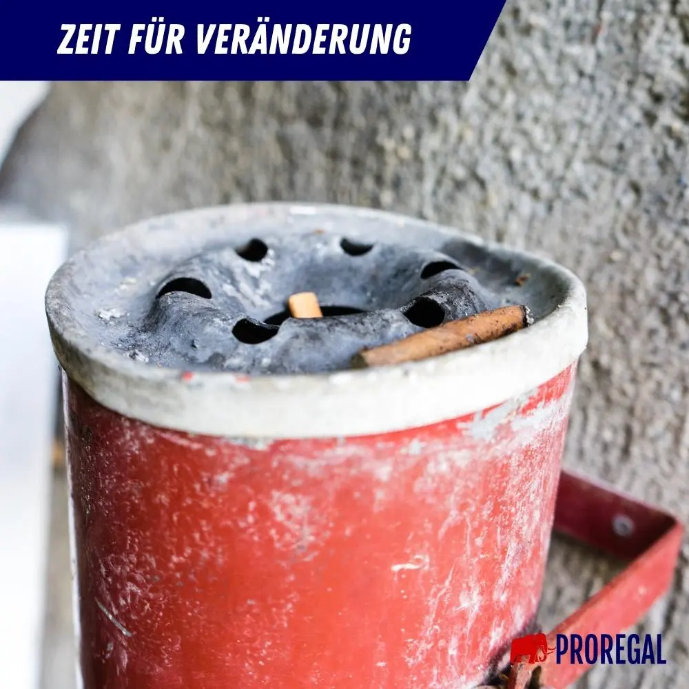 Runder Sicherheits-Wandaschenbecher mit Kippvorrichtung | 2 Liter, HxØ 16x16cm | Edelstahl | Silber