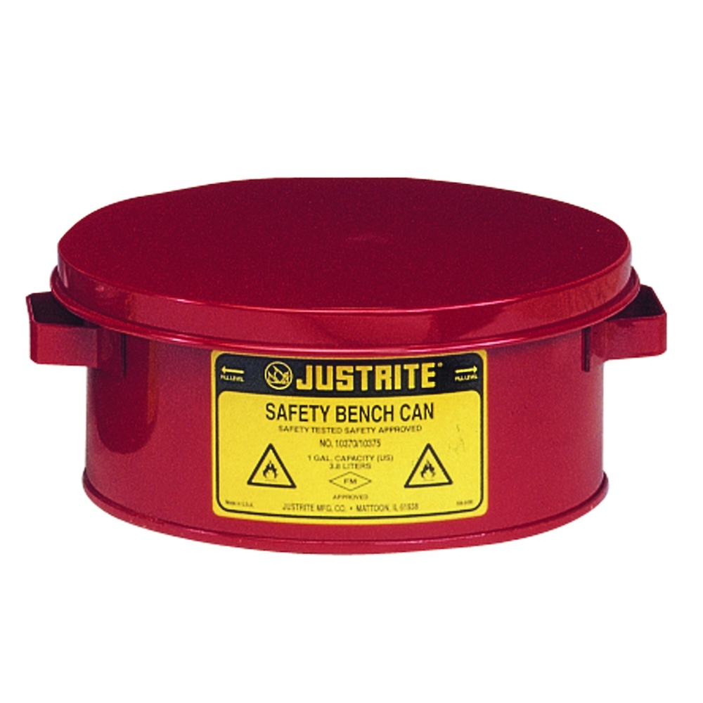 Justrite Sicherheits-Kleinteilereiniger | HxBxT 23,8x24x11cm | 4 Liter | Rot
