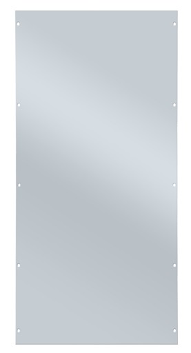 Vollblech-Seitenwand für Schulte Fachbodenregale mit Stecksystem | HxT 130x100cm | Lichtgrau