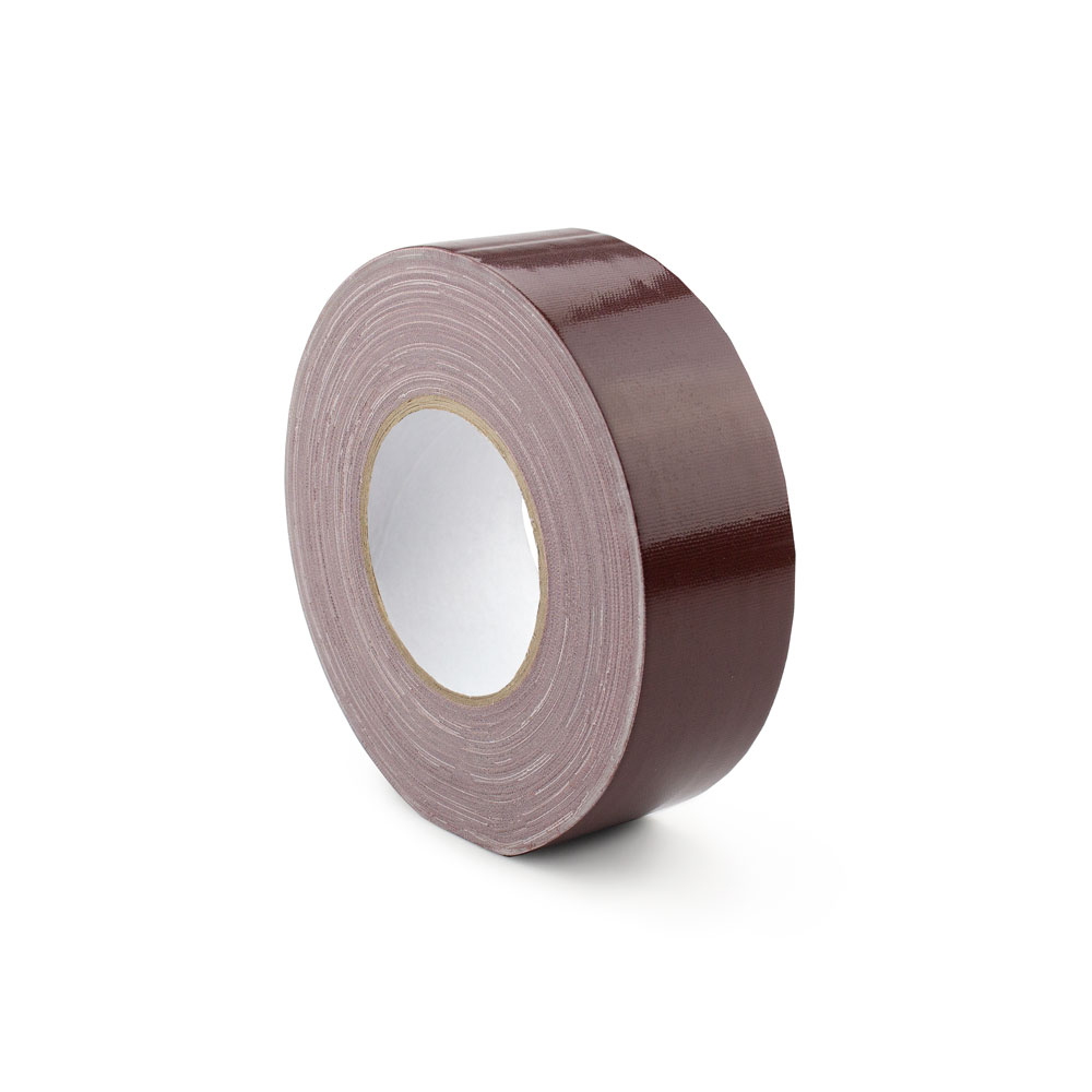 Gewebeklebeband für den Innen- & Außenbereich | BxL 2,5cm x 50m | PE 0,3mm | Braun glänzend