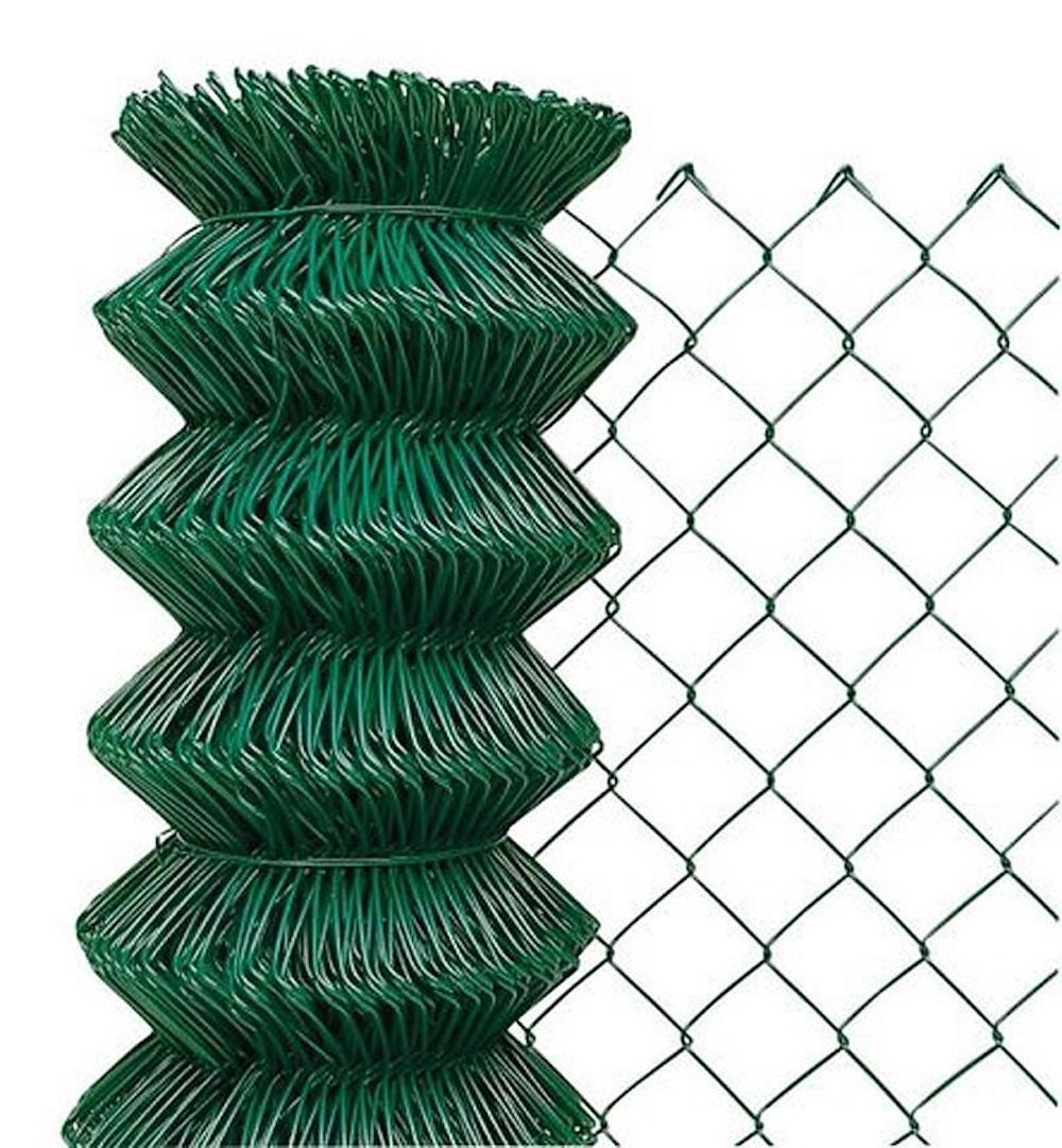 PROREGAL Gartenzaun PVC beschichtet 60/1600/2,50mm, Länge 25m, kompakt, grün, stark, Zaun, RAL 6005