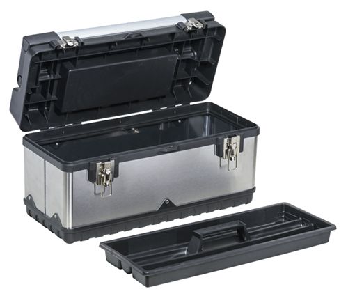 Werkzeugkoffer McPlus Pro M 20 | HxBxT 25,5x50,5x23,5cm | Schwarz-Silber