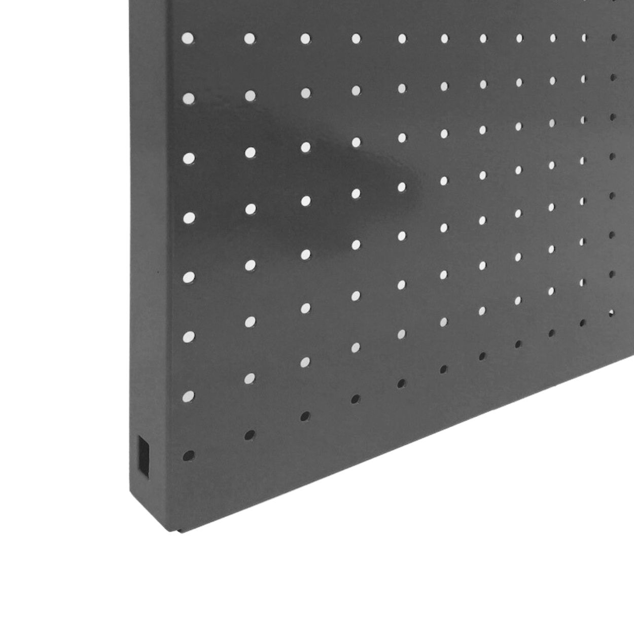 Doppelpack 2x Memoboard aus Stahl gelocht | HxBxT 30x30x3,5cm | Grau | Lochblech Wandtafel Trägersystem