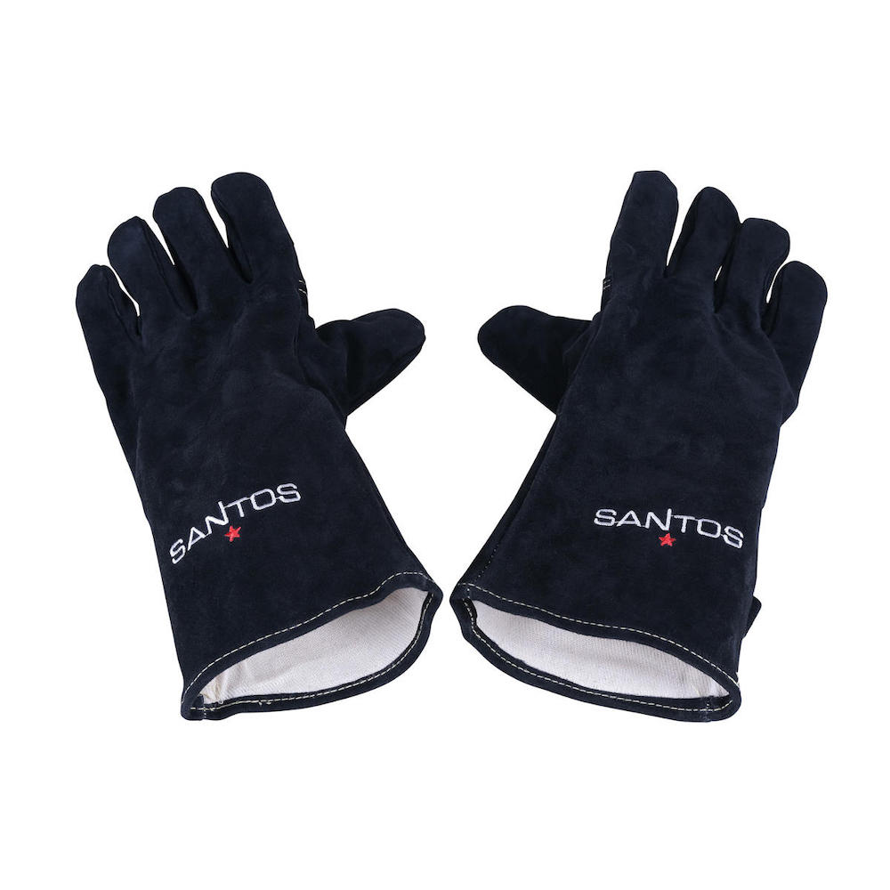 CHEFGASTRO BBQ-Handschuhe aus Leder, schwarz (Paar)