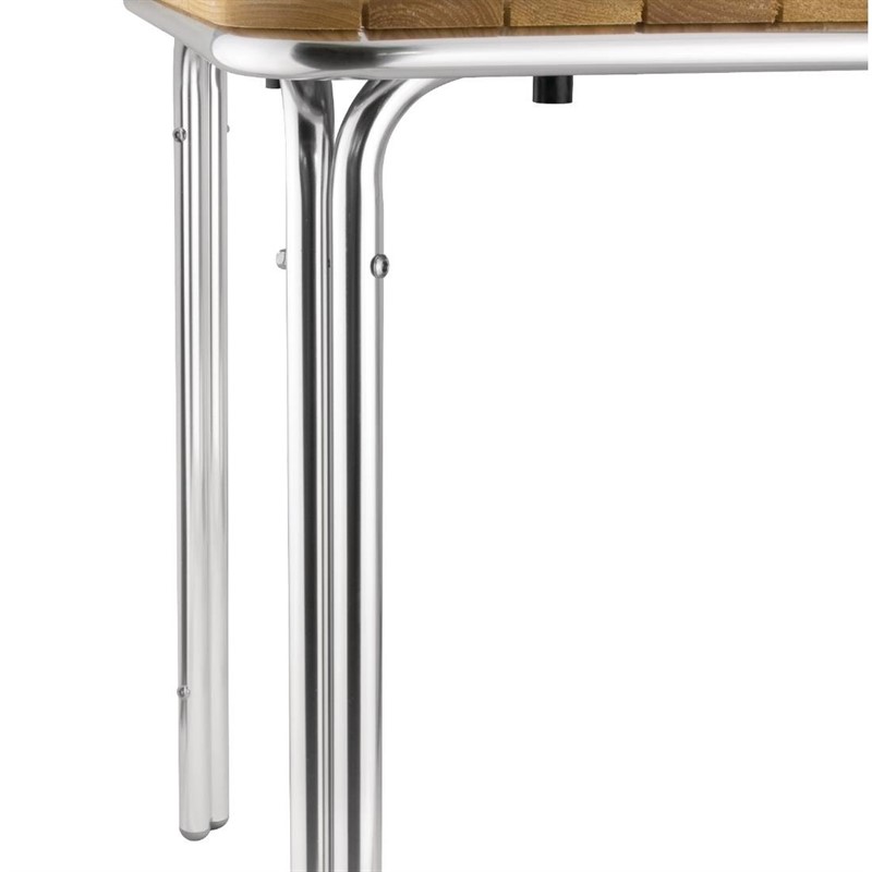 Bolero quadratischer Tisch Eschenholz 4 Beine 70cm