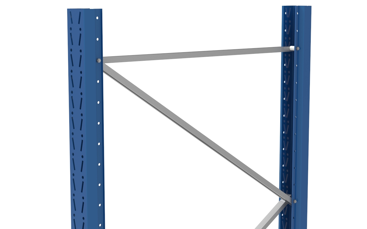 Stützrahmen für SLP Palettenregal Schraub-Stecksystem | HxT 273x75cm | Blau