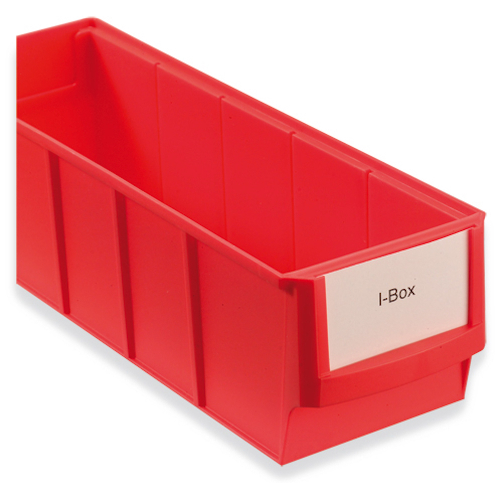 SparSet 600x Etikett für schmale Industrieboxen | Breite 7cm