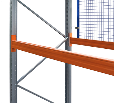 Gitterrückwand für SLP Palettenregal Schraub-Stecksystem T-Profil | HxB 100x182,5cm | Blau