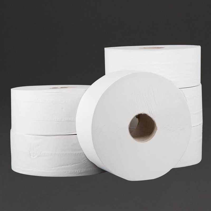Jantex Jumbo Toilettenpapier 2-lagig 6 Stück (6 Stück)