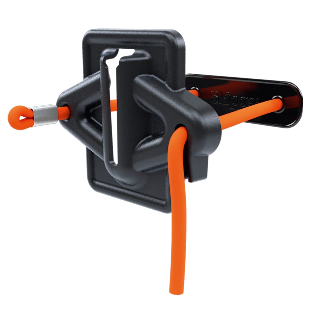 Kordelhalterung für Gurtkassette | Elastische Kordel (60cm) | Kunststoff | Orange-Schwarz