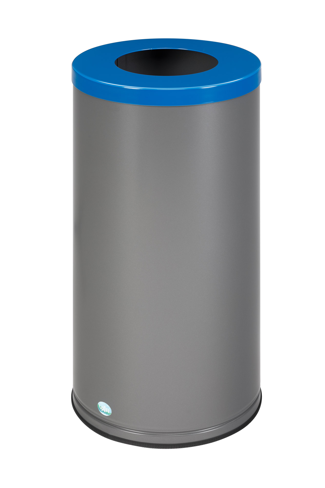 Robuster Wertstoffsammler mit abnehmbarem Deckel | 70 Liter, HxBxT 70x36,5x36,5cm | Verzinkter Stahl | Blau