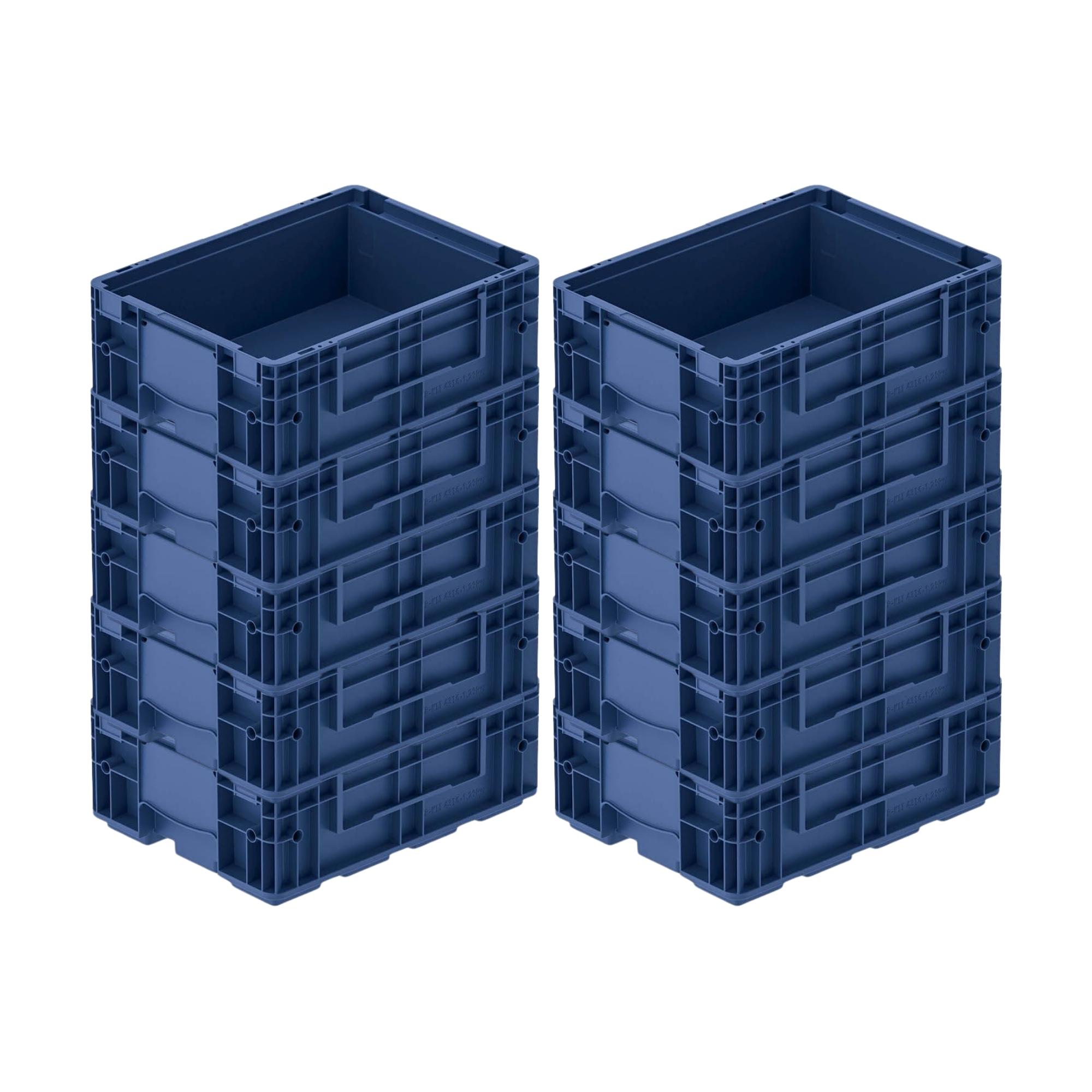 VDA KLT Kleinladungsträger mit Verbundboden | HxBxT 14,7x30x40cm | 10 Liter | KLT, Transportbox, Transportbehälter, Stapelbehälter