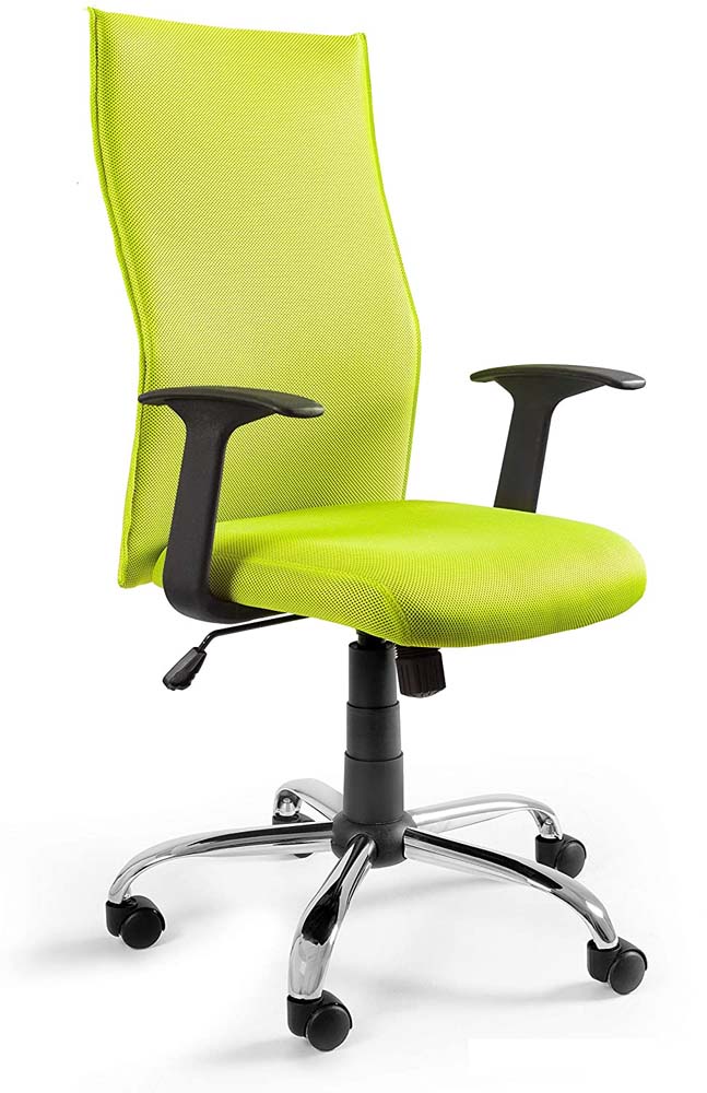 Bürodrehstuhl | Berlin | HxBxT 103-111x52x50cm | Rückenlehne & Sitzpolsterung aus Nylongewebe | Traglast 130kg | Grün