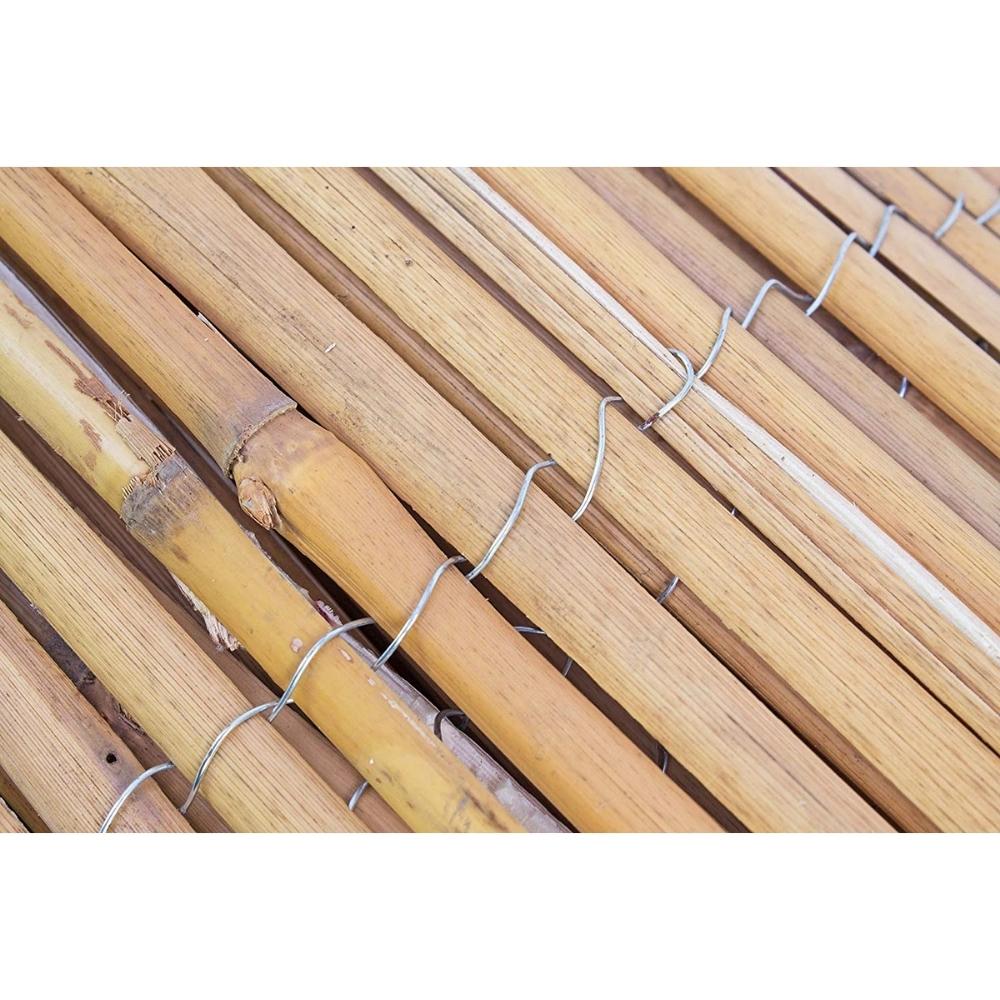Sichtschutzzaun aus gespaltenem Bambus | Gartenzaun | Gartensichtschutz für Garten und Balkon | Höhe 2m | Länge 5m | HxL: 2x5 m