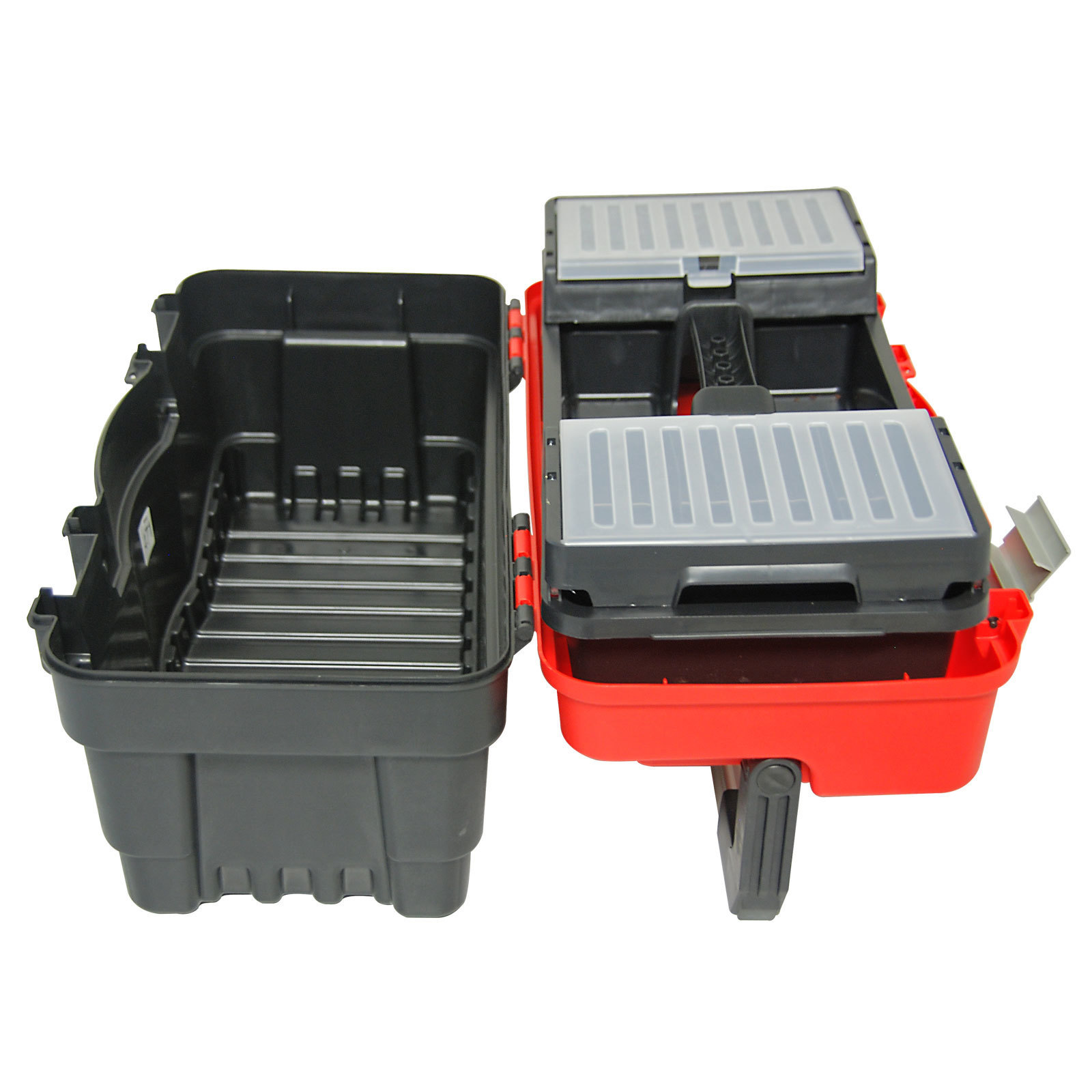 Werkzeugkoffer S | HxBxT 25,6x46,2x24,2cm | Polypylen | Schwarz/Rot